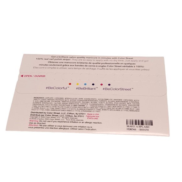 New Unopened Color Street Nail Strips - Tie Dyed Design - Picture 2 of 2